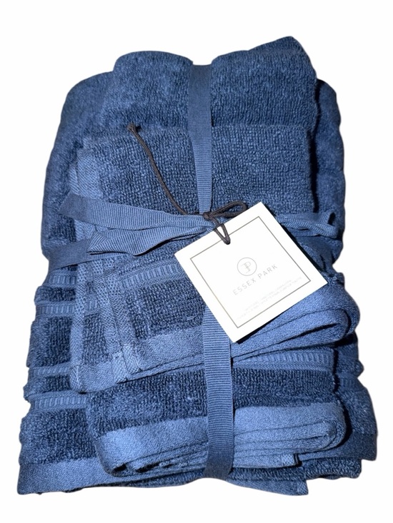 ESSEX PARK Other - ESSEX PARK 4 Piece Towel Set Dark Blue BRAND NEW Cotton